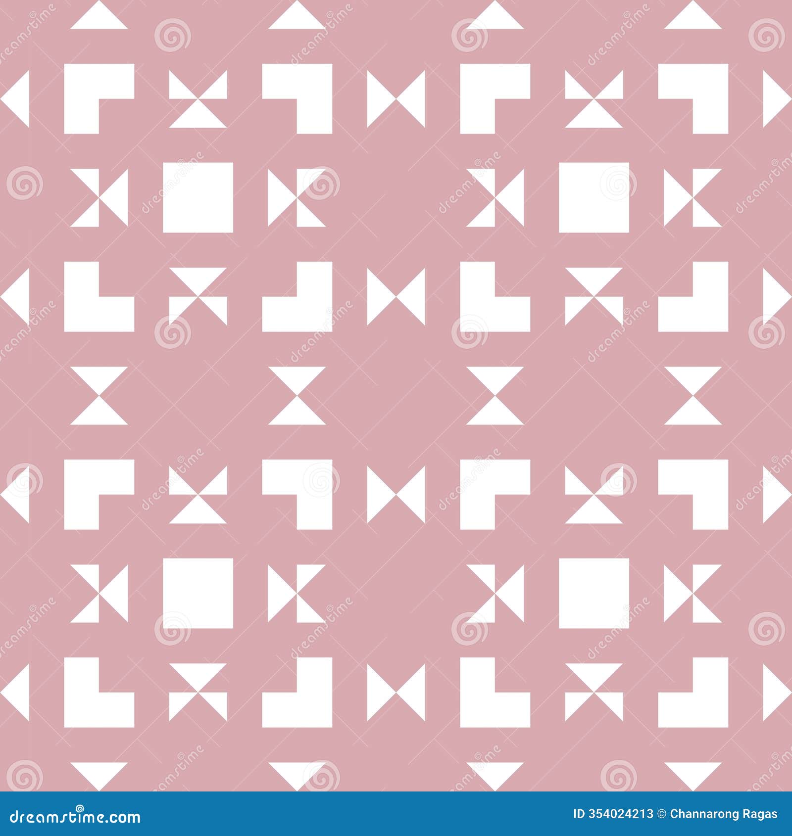 seamless geometric pink and white pattern - modern abstract  for digital and print use